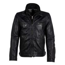 GM Leather jacket 1201-0487-Navyblack