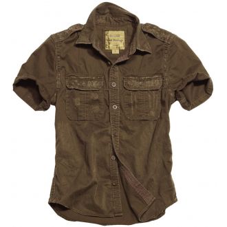 Raw Vintage Shirt shortsleeve - Brown