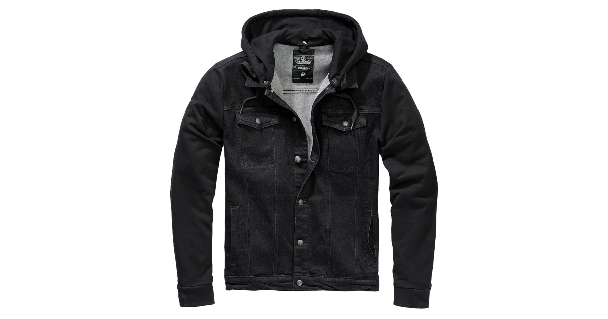 Cradock denim hoodjacket-Black 