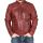 Dirty12 Leather jacket 1123-2-Wine red