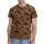 TZ Vintage print T-shirt 20338-Brown