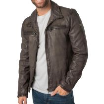 GM Leather jacket 1201-0729-Antigue grey
