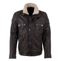 GM Leather jacket 12001-00864-Dark brown