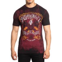 Affliction T-shirt 25116-Dark wine