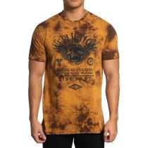 Affliction T-shirt 25175-Burnt orange