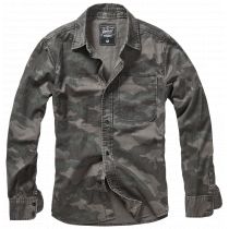 Josh vintage longsleeve shirt-Darkcamo