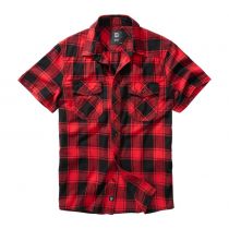 Checkshirt shortsleeve-Red/Black