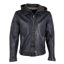 DM Leather jacket 3701-0104-Black/blue