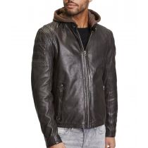 Gipsy Leather jacket 07918-Dark brown