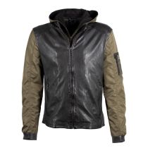 GM Leather jacket 1201-0465-Black/olive