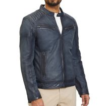 Gipsy Leather jacket 1201-0485-Smoke blue