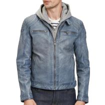 GM Leather jacket 14256-Light blue
