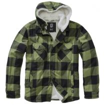 Hooded Lumberjacket-Black/olive