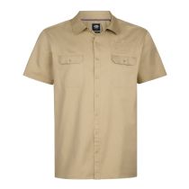 Petrol shortsleeve shirt plus size 1060-4060-Light tan