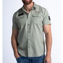 Petrol shortsleeve shirt 1040-411-Olive