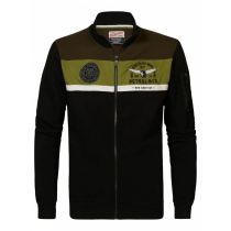Petrol Sweat zip jacket 3010-338 black-olive