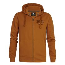 Petrol zip hood 3030-303-Almond