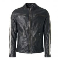 Leather jacket 21897-Black rub off