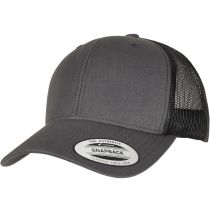 Retro Trucker cap-Charcoal-black