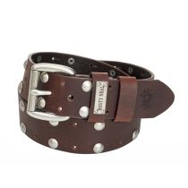 Rusty heavy leather belt-Brown
