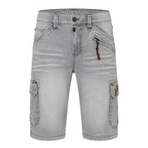 Timezone Ryker Denim shortsit-Light grey