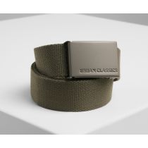 Canvas belt-Olive/Gun metal
