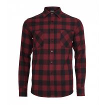 Urban checkshirt-black/wine