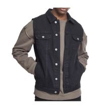 Urban denim vest-Black dark 514