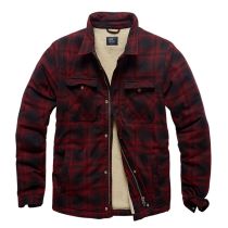 Vintage Ind. Sherpa jacket-Dark red