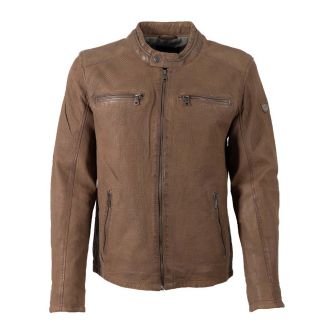 GM Leather jacket 12001-00341-Beige brown