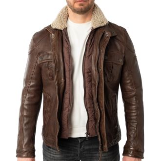 GM Leather jacket 12001-00794-Dark brown