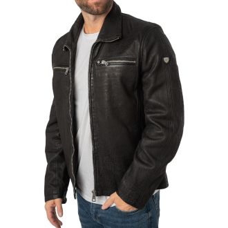 GM Leather jacket 1201-0679-Black