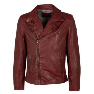 GM Leather jacket 1201-0735-Wine red