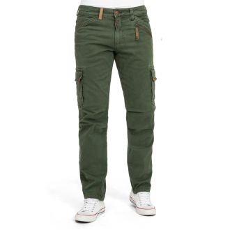 TZ Ben stretch cargo pants-Green minimal