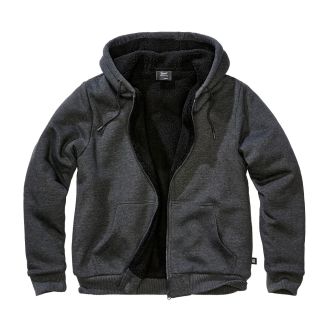 Brandit winter hood jacket-Black melange