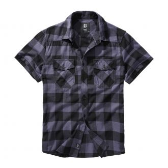 Checkshirt shortsleeve-Grey/Black
