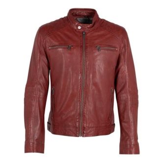 DM Leather jacket 3701-0102-Dark red