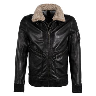 GM Leather jacket 1201-0466-Black