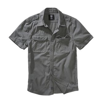 Heavy vintage shortsleeve shirt-Grey