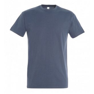 Basic T-shirt Oversize 4XL-5XL - Denim blue (Lahjatuote-150e)
