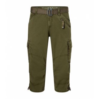 Timezone Miles 3/4 shortsit-Olive