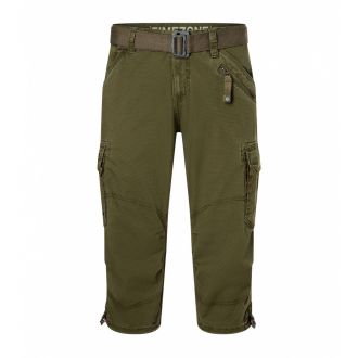 Timezone Miles 3/4 shortsit-Army olive