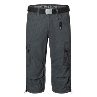 Timezone Miles 3/4 shortsit-Black minimal