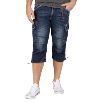 Timezone Miles denim 3/4 shortsit-Rough navy