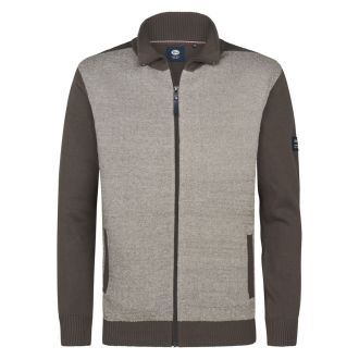 Petrol-Knit jacket 3050-253-Beige/olive