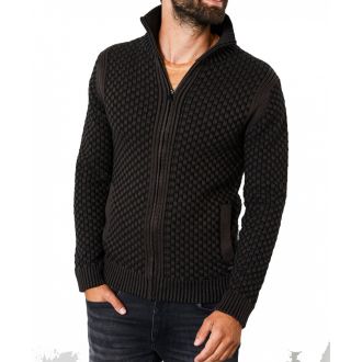 Petrol Knit jacket 236-Crude oil