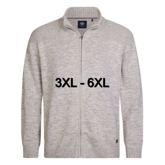 Petrol knit jacket plus size 3050-2160-Antigue white