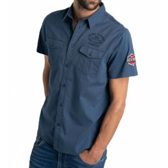 Petrol shortsleeve shirt 1020-411-Navy