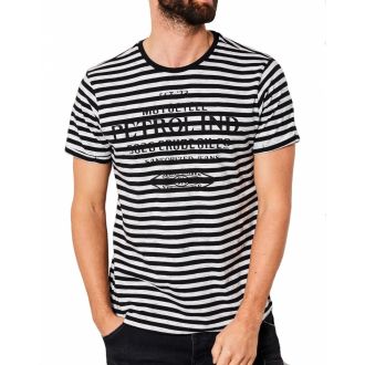 Petrol T-shirt 19619-Black stripe