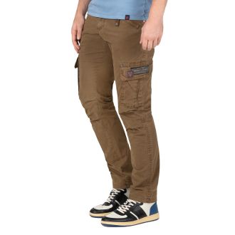 TZ Roger stretch cargo pants-Washed ochre